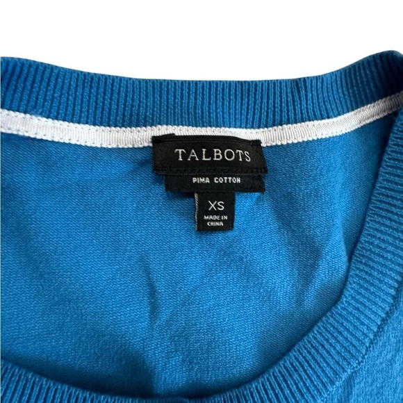 Talbots Womens Cardigan Sweater Size XS Blue Button Up 3/4 Sleeve - Picture 13 of 17